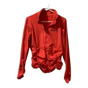 Women's Jazzercise Red Dance Track Athletic Jacket Size XL GUC #7224